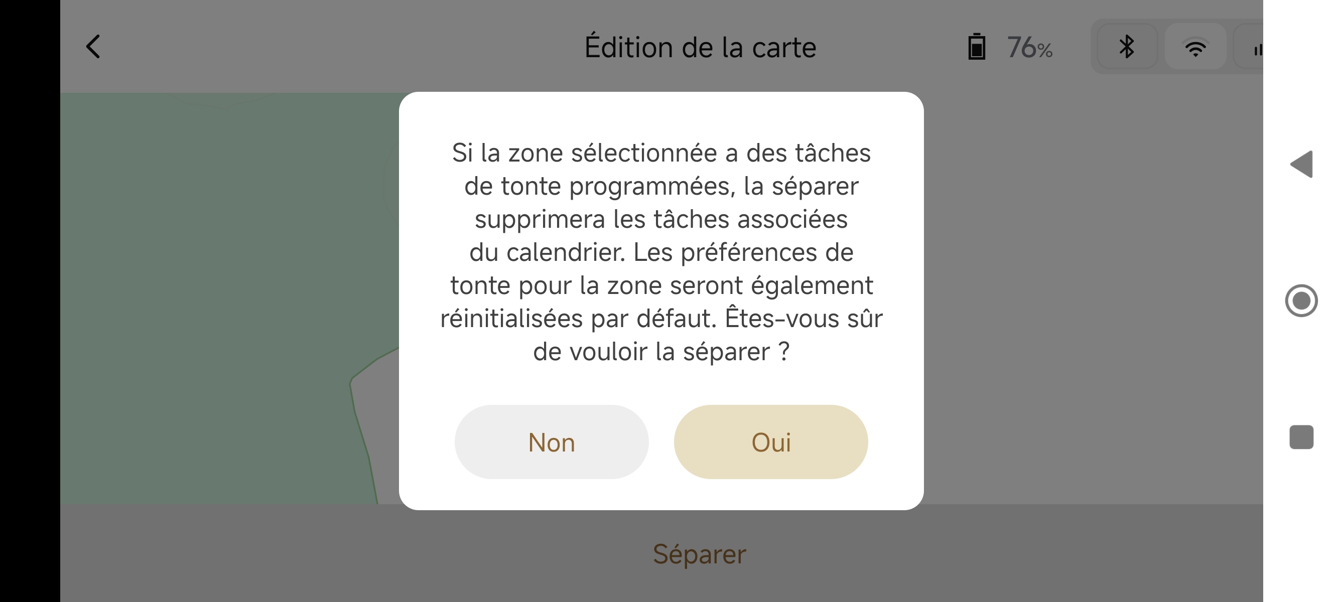 message tonte programmee